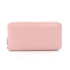 Hermes Round Long Wallet Azap Rose Sakura Leather