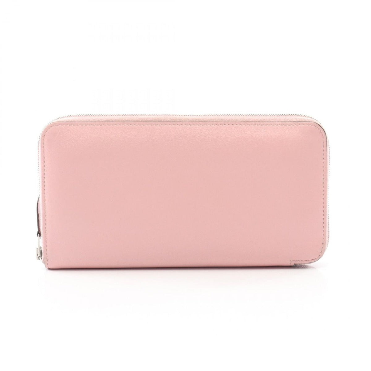 Hermes Round Long Wallet Azap Rose Sakura Leather