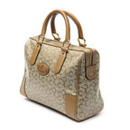 Celine Vintage Boston Beige Light Brown C Macadam Canvas Shoulder Bag Beige. — view 2