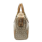 Celine Vintage Boston Beige Light Brown C Macadam Canvas Shoulder Bag Beige. — view 4