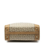 Celine Vintage Boston Beige Light Brown C Macadam Canvas Shoulder Bag Beige. — view 6
