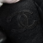 Chanel Suede Leather CC Logo Quilted Combat Boots Short — view 8