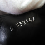 Chanel Suede Leather CC Logo Quilted Combat Boots Short — view 9