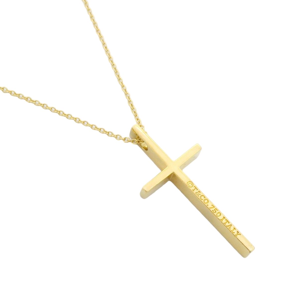 Tiffany & Co Necklace Cross 18k Yellow Gold — view 2