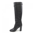 Hermes Long Boots Leather Black — view 2