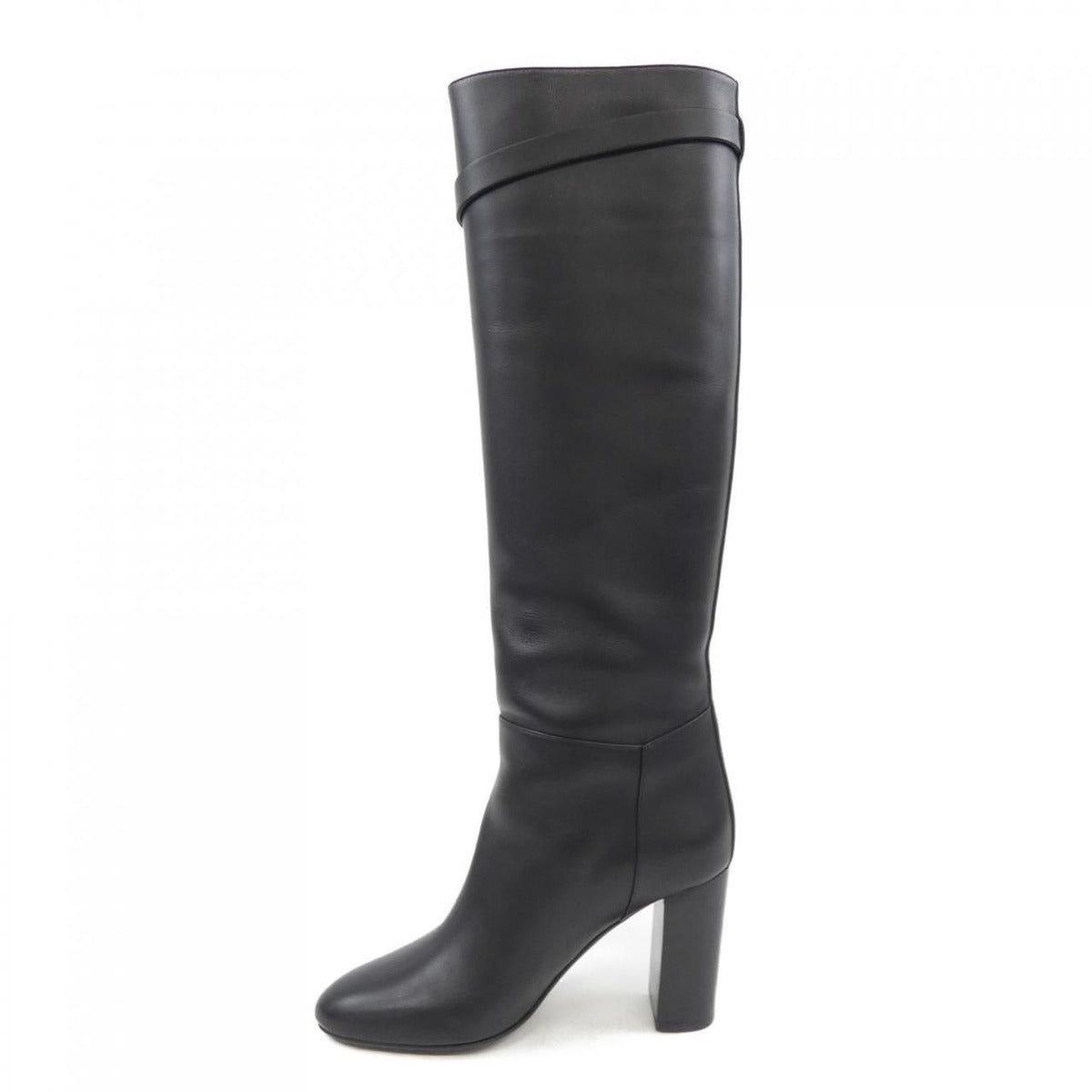 Hermes Long Boots Leather Black — view 2