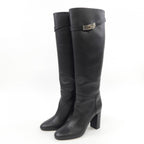 Hermes Long Boots Leather Black — view 3