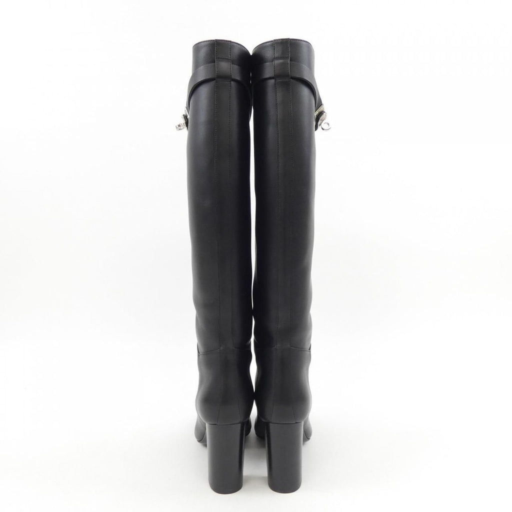 Hermes Long Boots Leather Black — view 4