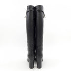 Hermes Long Boots Leather Black — view 4