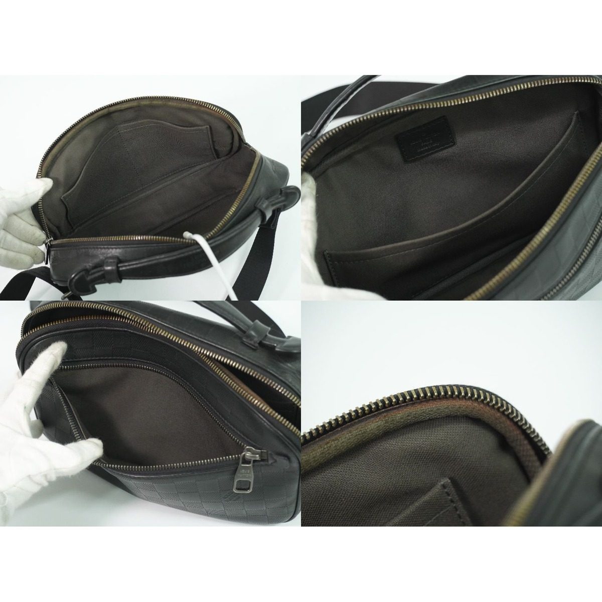 Louis Vuitton LV Ambler Damier Infini Belt Bag Onyx Ambreil — view 8