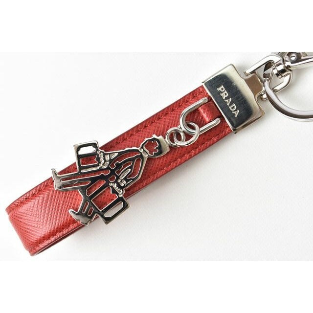 Prada Key Ring Holder Bag Charm Porter Motif 2 Pp125 053 F068 — view 2