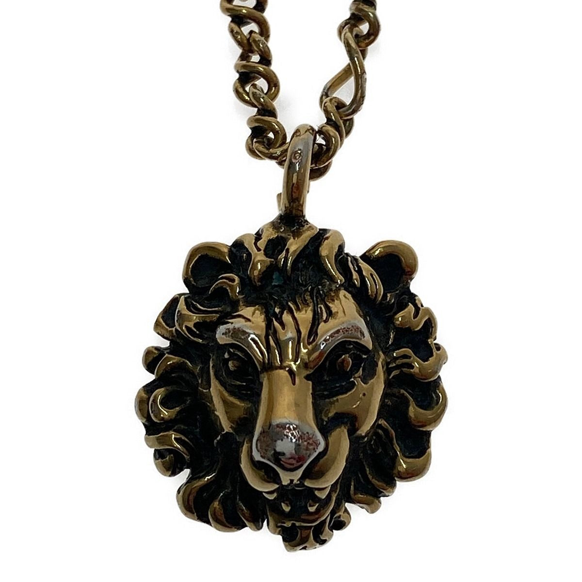 Gucci Necklace with Lion Head Pendant — view 2