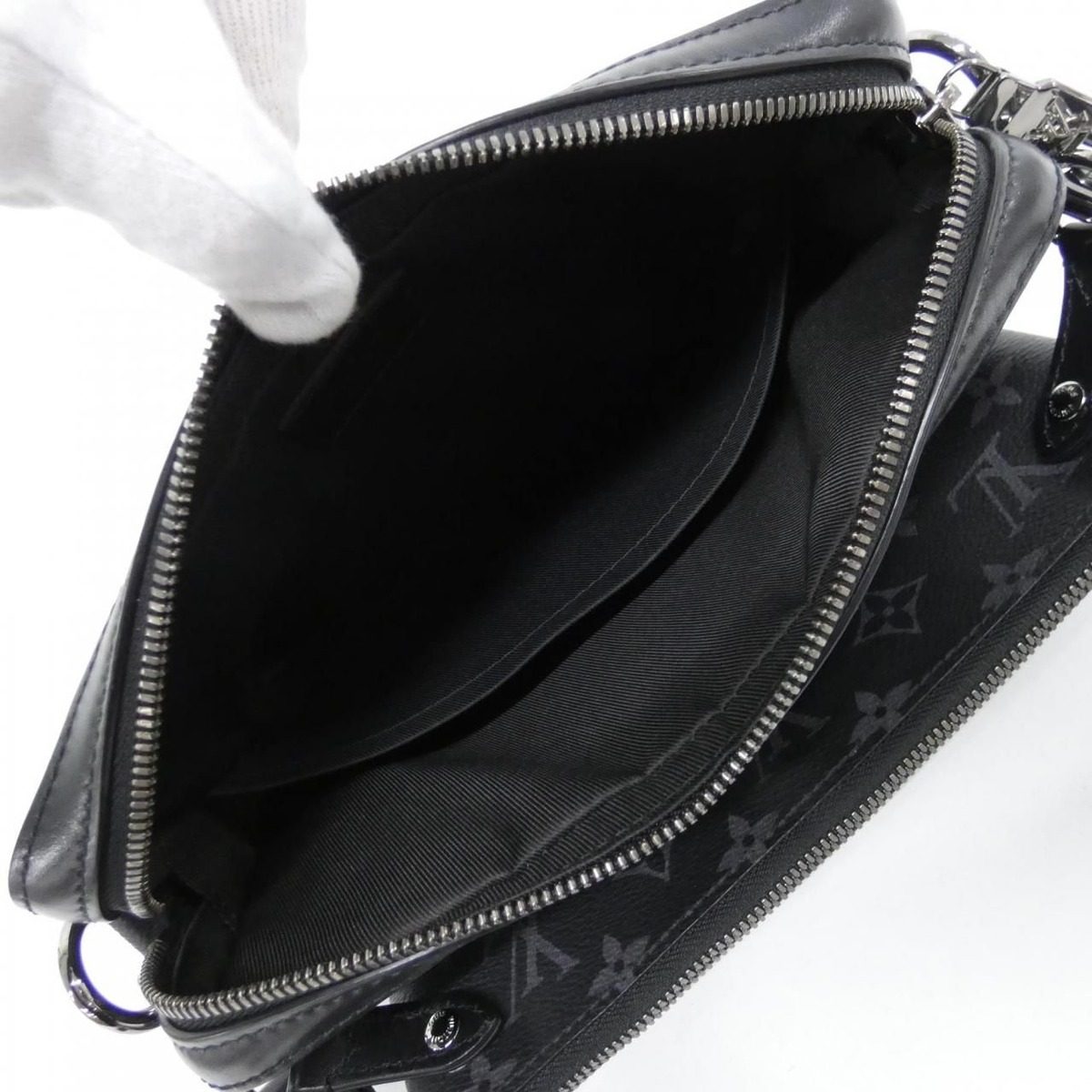 Louis Vuitton Monogram Eclipse Reverse Trio Shoulder Bag — view 7
