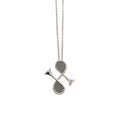 Hermes Col Necklace Grimeia Silver Swift Horn Motif