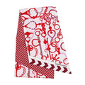 Hermes Maxi Twill Cut MORS ET Tresses Pink Red Silk Scarf