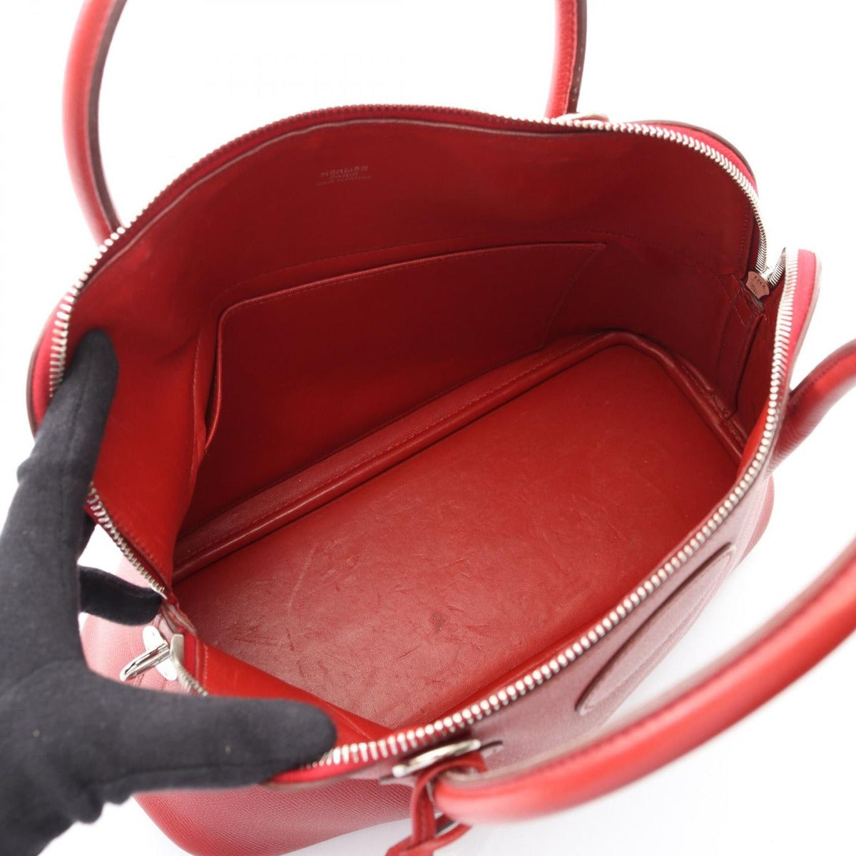 Hermes Handbag Bolide 31 Rouge Garance Leather Red — view 3