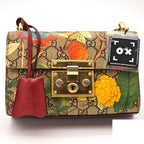 Gucci Tian Padlock Small Shoulder Bag 2-Way Clutch Colorful Beige Strap Key — view 2