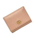 Gucci Trifold Wallet Pink Beige GG Marmont