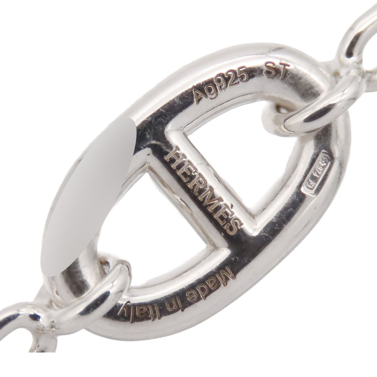Hermes Chaine D'ancre Farandole Silver ST Bracelet — view 6
