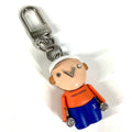 Louis Vuitton Key Holder Bag Charm Gaston Jim Metal White