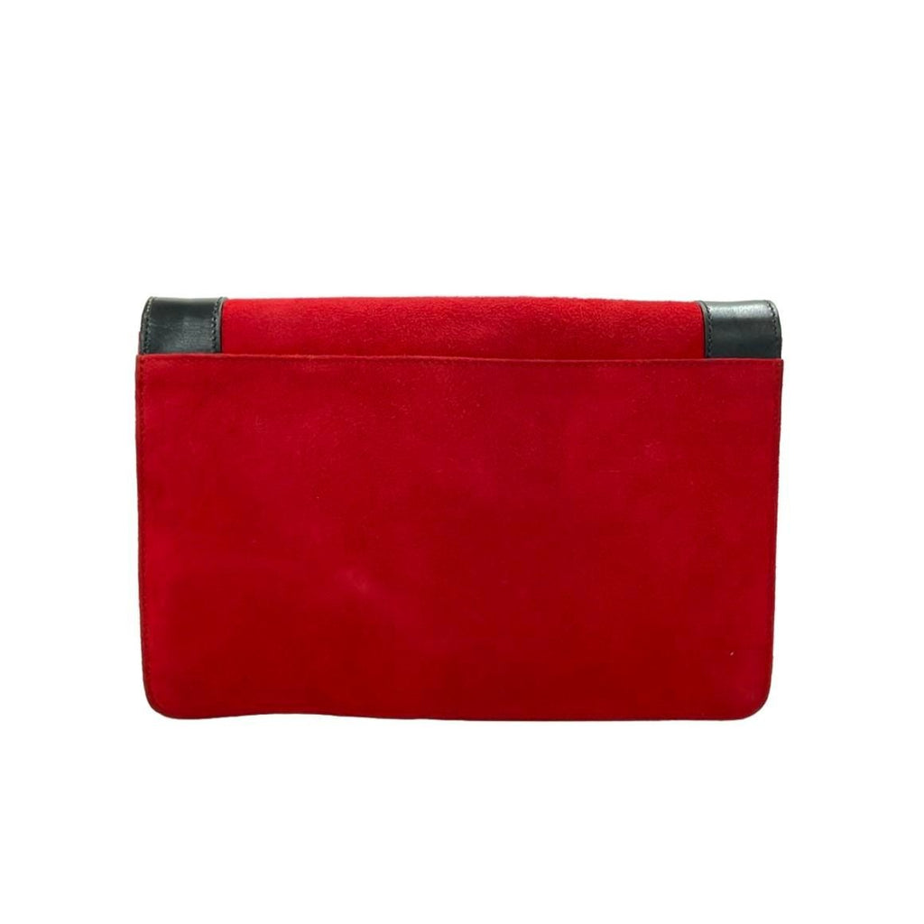 Celine 2-Way Shoulder Bag Crossbody Clutch Red And Other — view 2