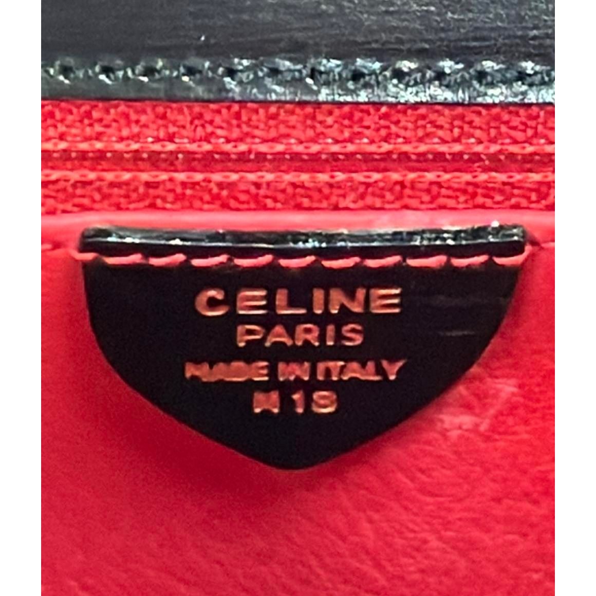 Celine 2-Way Shoulder Bag Crossbody Clutch Red And Other — view 6