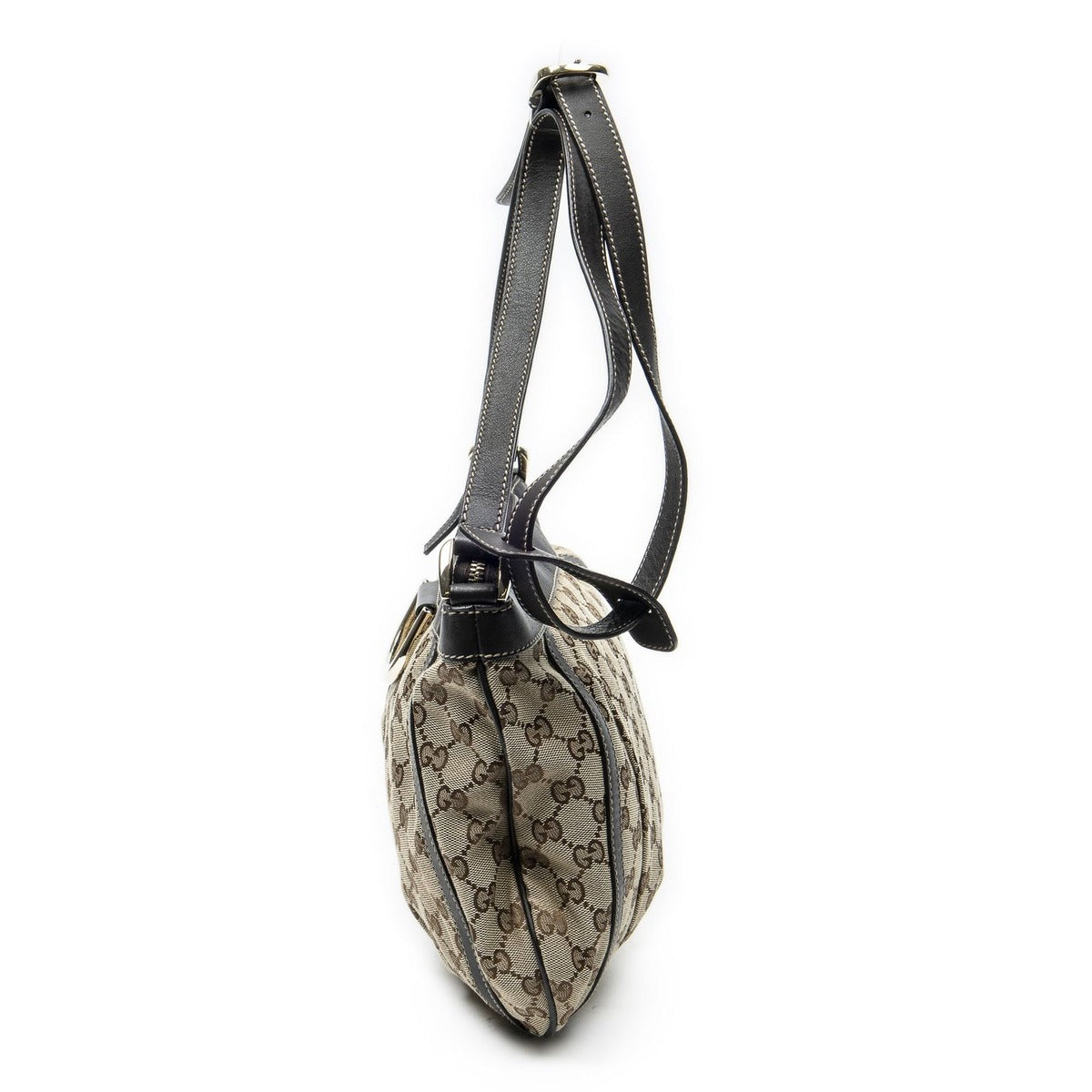 Gucci Abbey Shoulder Bag Brown Beige GG Canvas — view 3