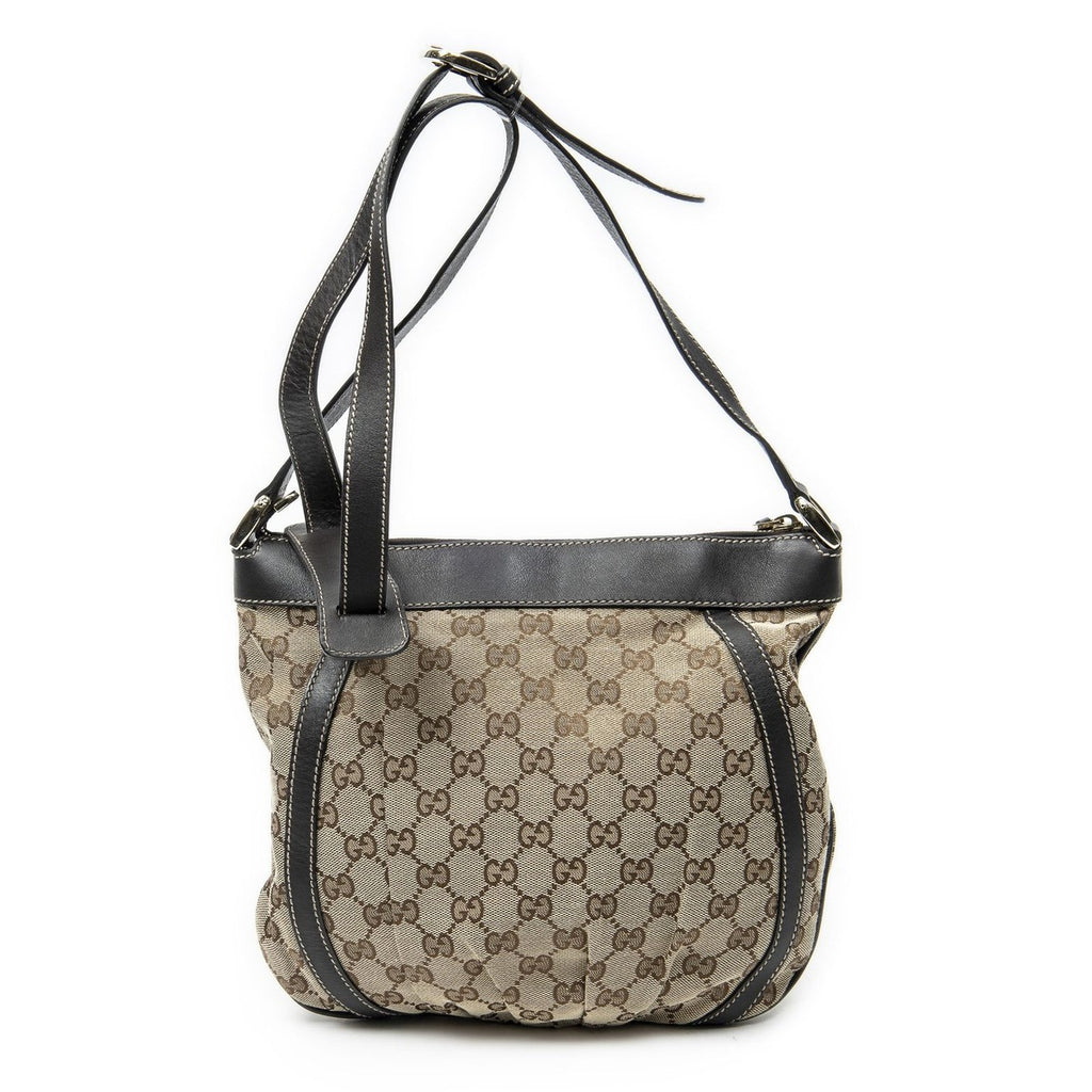 Gucci Abbey Shoulder Bag Brown Beige GG Canvas — view 5