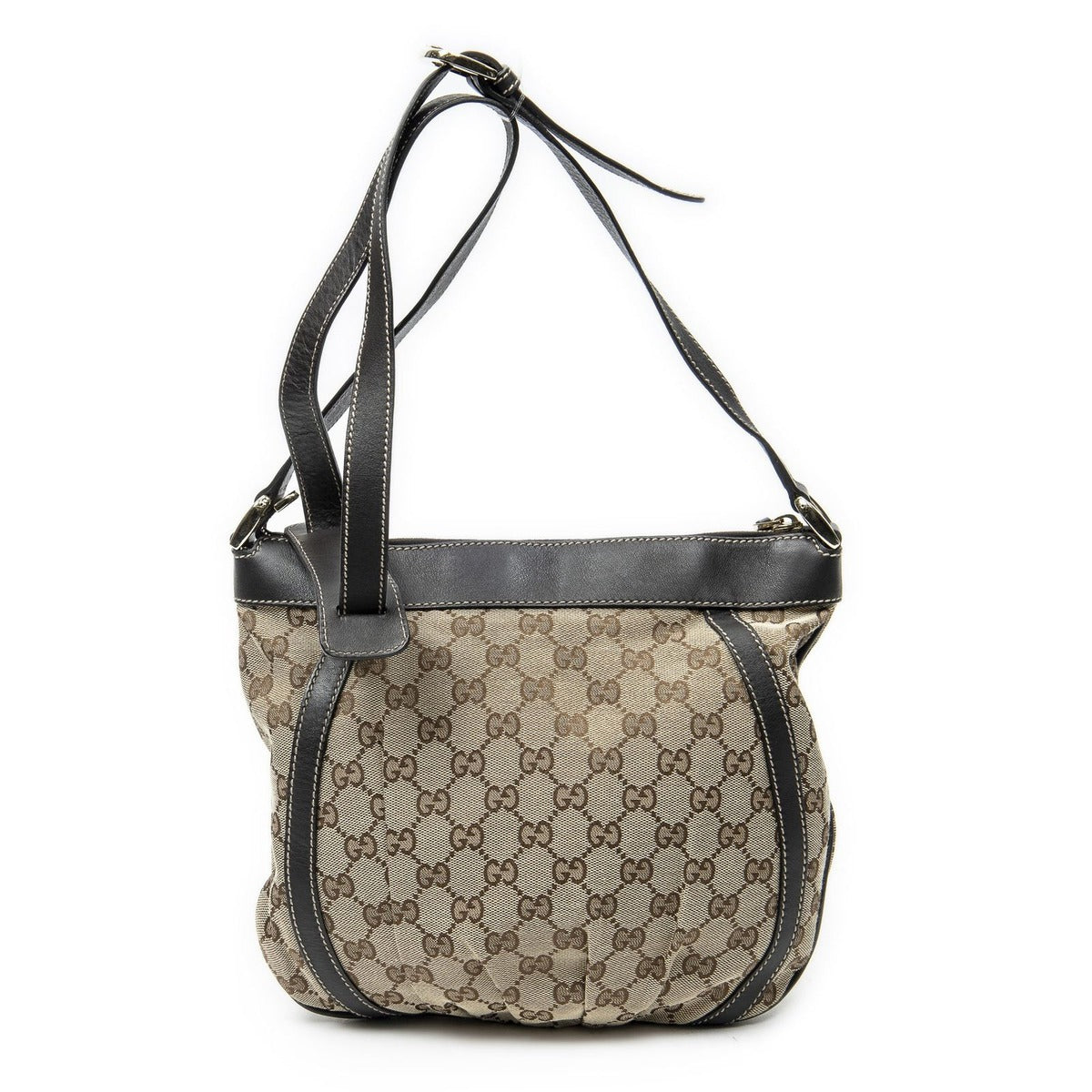 Gucci Abbey Shoulder Bag Brown Beige GG Canvas — view 5
