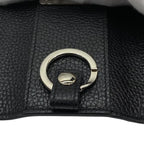 Gucci Double G 6-Ring Key Case Ring Leather Black — view 5