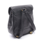 Chanel Backpack Triple CC Logo Black Leather Calf Coco — view 2