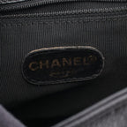 Chanel Backpack Triple CC Logo Black Leather Calf Coco — view 4