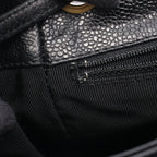 Chanel Backpack Triple CC Logo Black Leather Calf Coco — view 6