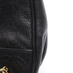 Chanel Backpack Triple CC Logo Black Leather Calf Coco — view 9