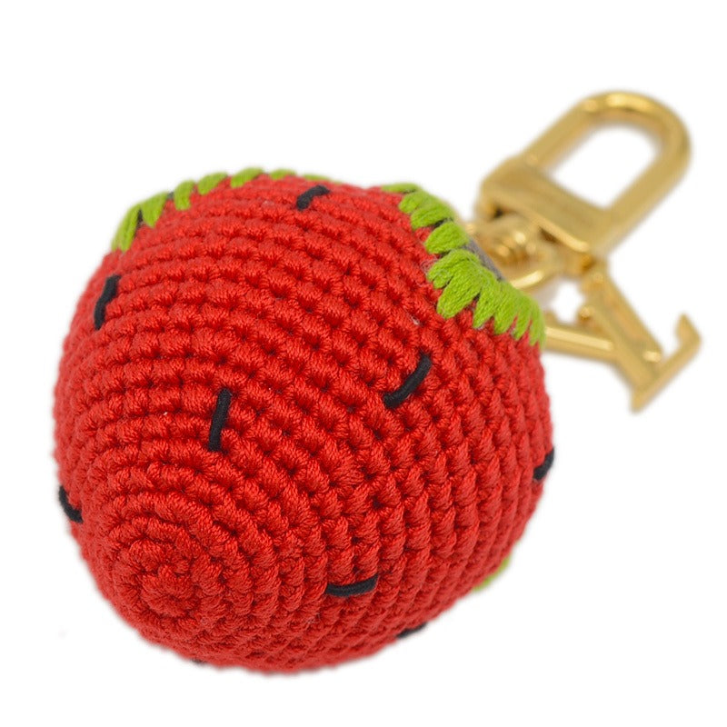 Louis Vuitton Bag Charm Berrylicious Crochet Key Holder Chain M02583 — view 9