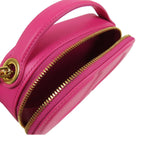 Dior Signature Oval Rani Pink Calfskin Camera Bag 2-Way — view 4