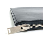 Saint Laurent Paris Clutch Bag Logo Patch Leather Black — view 6