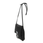 Fendi Small Flap Crossbody Black Zucchino Canvas — view 2