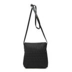 Fendi Small Flap Crossbody Black Zucchino Canvas — view 5
