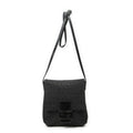 Fendi Small Flap Crossbody Black Zucchino Canvas