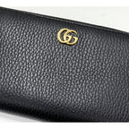 Gucci Round Zipper Long Wallet With Coin Purse GG Marmont Double G Zip Around — view 3