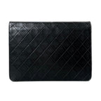 Chanel Quilted Chain Shoulder Bag Black Lambskin — view 2