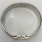 Hermes Metal Black H Bracelet Bangle — view 4