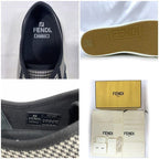 Fendi Sneakers White Black Staggered — view 2