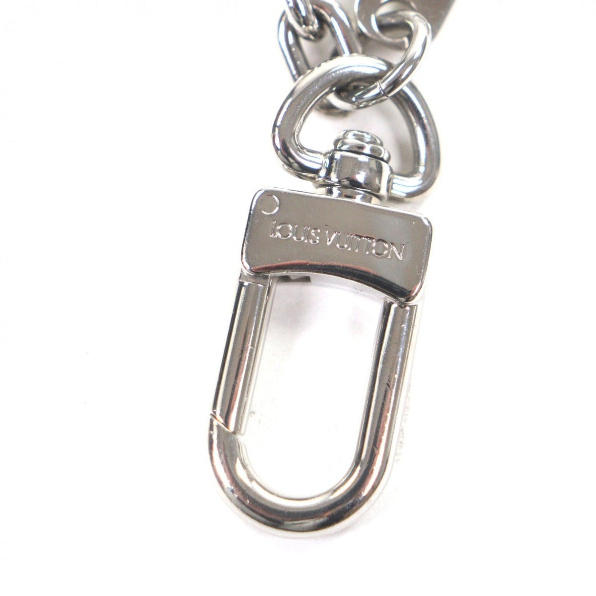 Louis Vuitton Porte Cles Initial Charm Key Holder Silver — view 4
