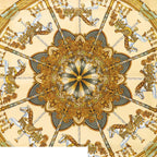 Hermes Carre 90 Multicolor Silk Luna Park Amusement Scarf — view 3