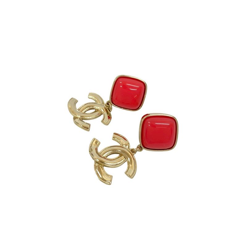 Chanel Coco Mark Plastic Earrings Accessories Small 22AS — view 6