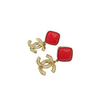 Chanel Coco Mark Plastic Earrings Accessories Small 22AS — view 6