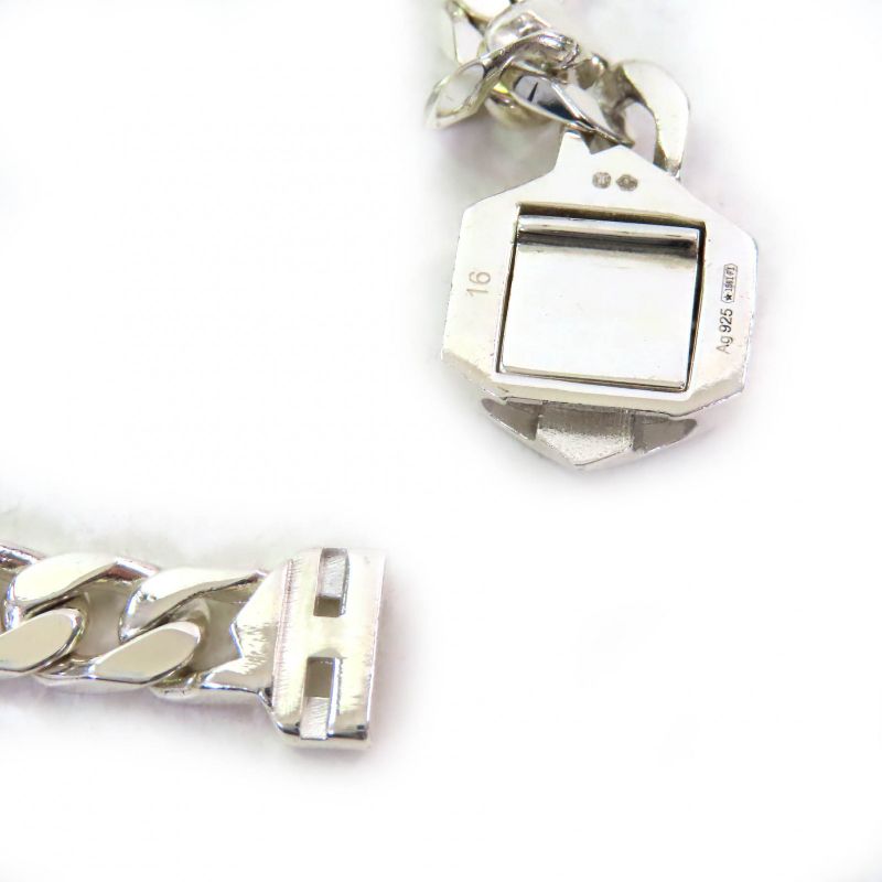 Gucci Trademark Bracelet AG 925 Logo Bangle Accessory Silver 16 — view 5