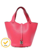 Hermes Handbag Silver Picotin Lock PM